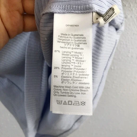 MADEWELL Drapey Rib Short-Sleeve Polo Top Size Small - Picture 8 of 10